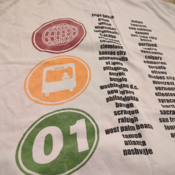 VTG 2001 Blink 182 Adult Small Shirt Band Tour Concert Punk Rock Skate - Picture 7 of 8